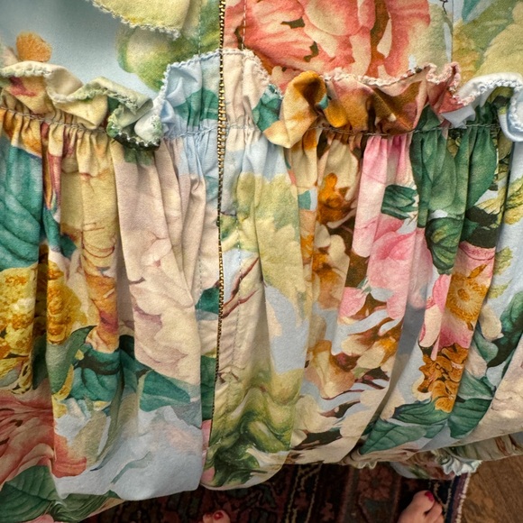 🩵🩷CARA CARA 🩷🩵 Marta Floral Midi Dress size 0 / $595 retail - Picture 12 of 14